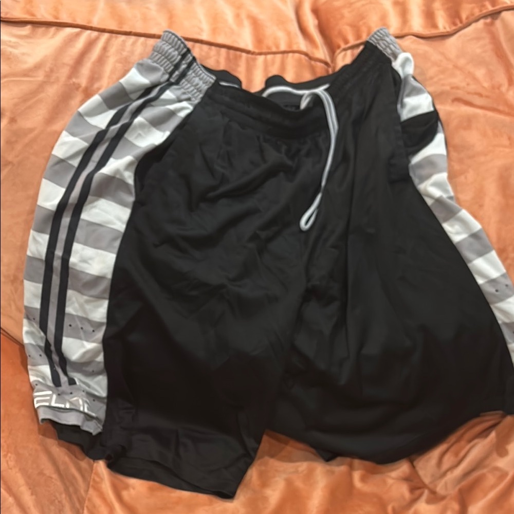 Nike Black and Gray Athletic Shorts